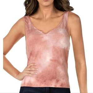 🎀Clearance🎀 NWT Hippie Rose Pink Ribbed V-Neck Tee Tank Top Shirt Juniors L